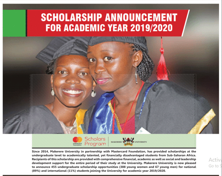 Makerere Scholarships